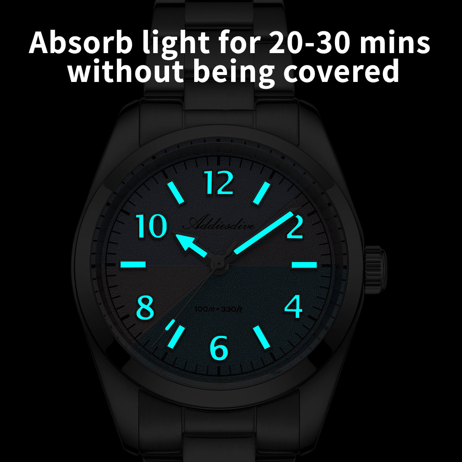 🔥New Arrival🔥ADDIESDIVE 36mm Color Block Dial Quartz Watch AD2555 Sapphire Crystal