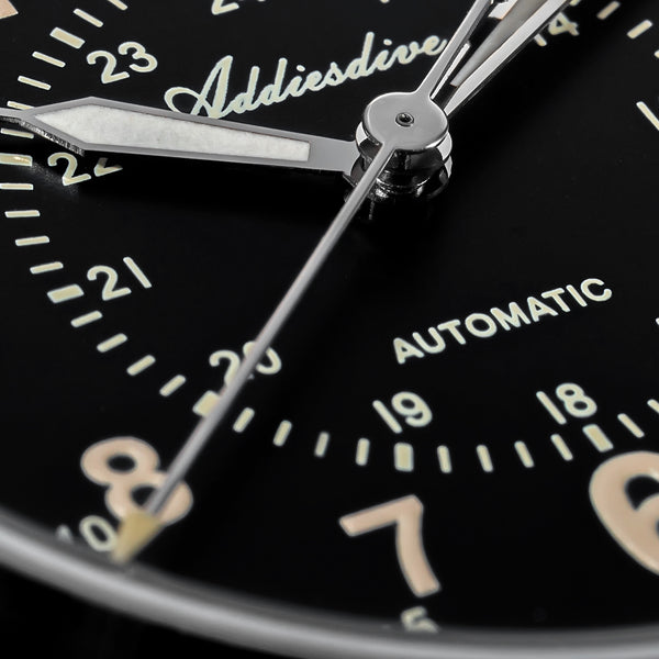 U.S. Warehouse -ADDIESDIVE 39mm Sapphire Crystal Automatic Watch Field Watch AD2074