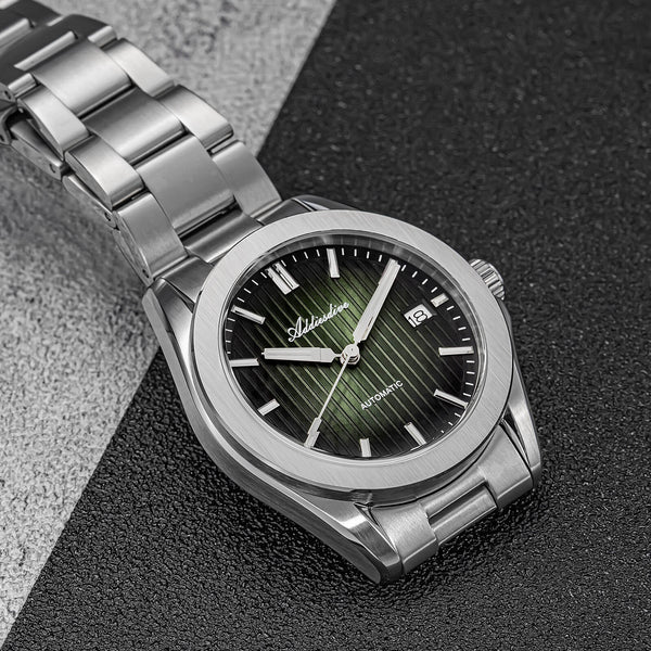 週末SALE【ADDIESDIVE】AD2080 三針自動巻き腕時計　グリーン 1_71755562-604d-407f-9b96-
