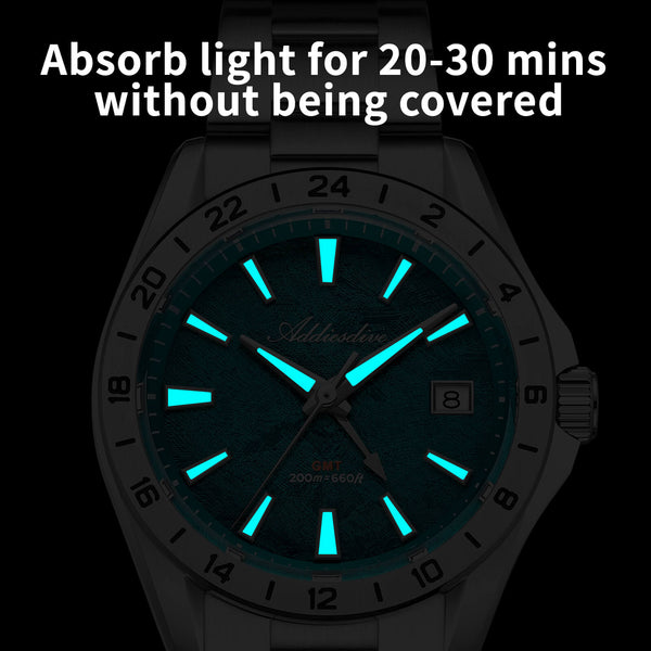 ADDIESDIVE 38mm GMT Quartz Watch RONDA515 Movement（AD2548）