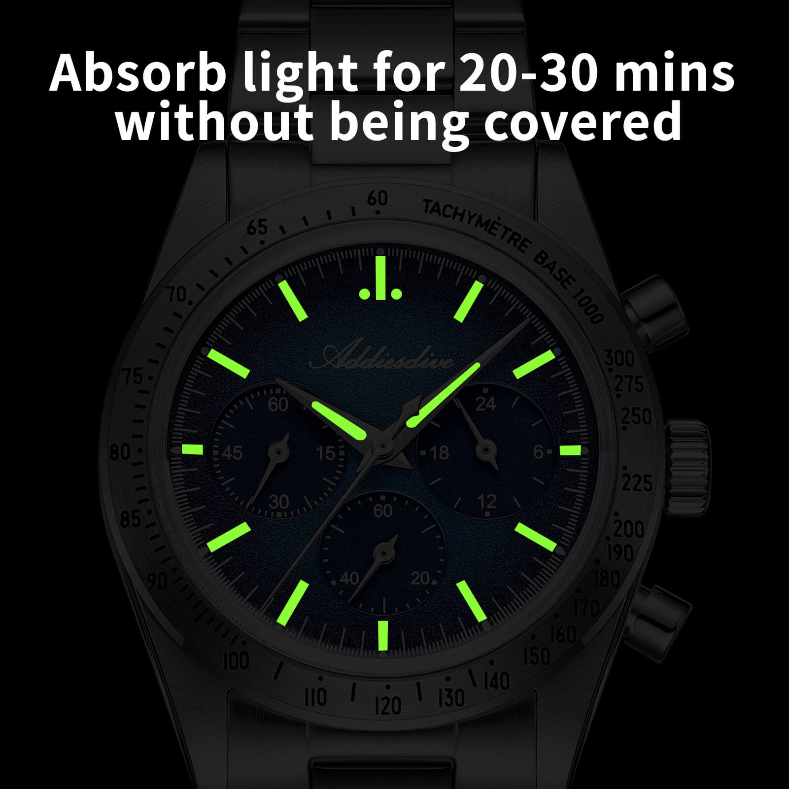 🔥EarlyBird🔥ADDIESDIVE 37mm 0s20 Chronograph Watch AD2552