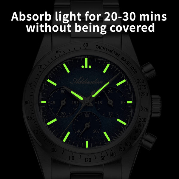 🔥EarlyBird🔥ADDIESDIVE 37mm 0s20 Chronograph Watch AD2552