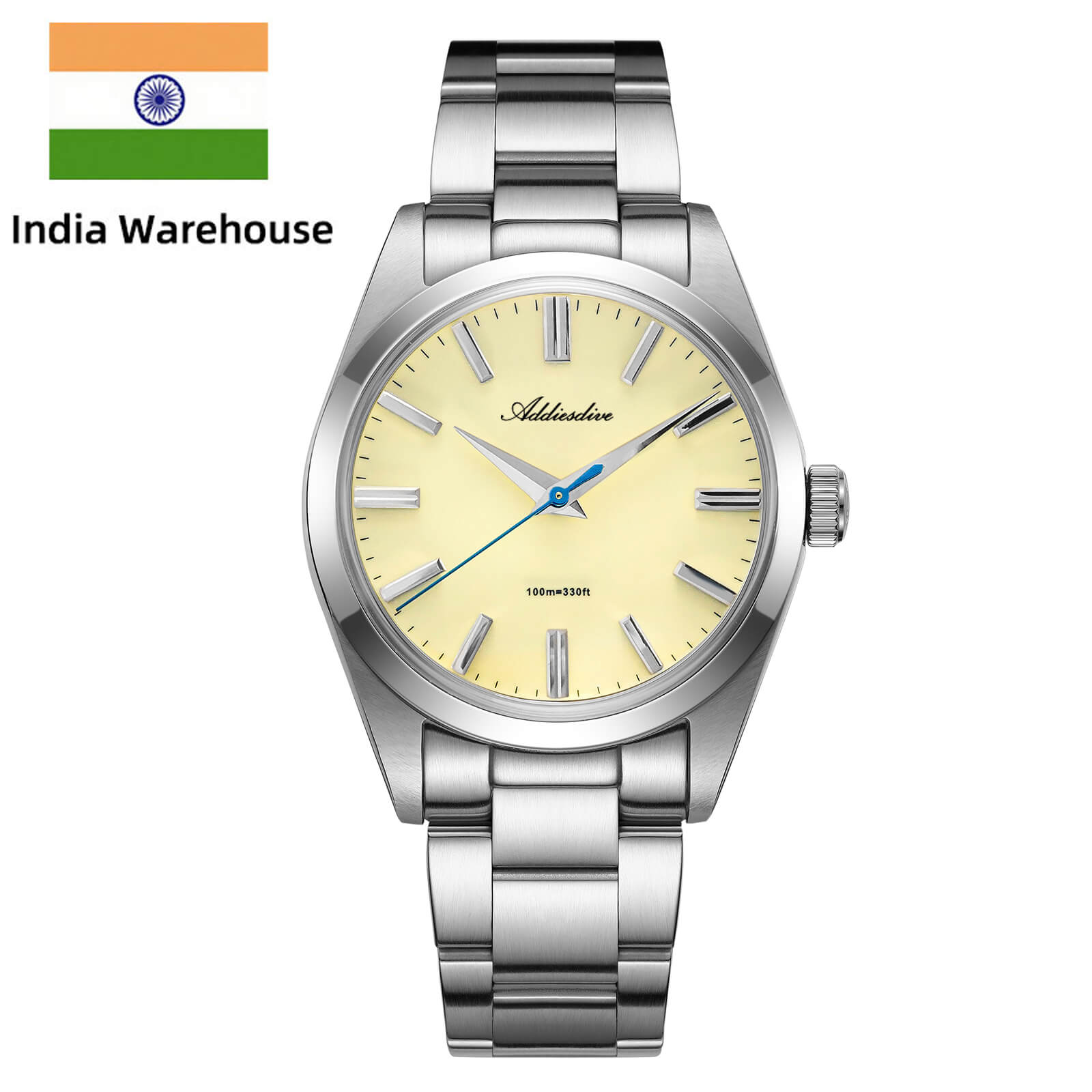 ★India Warehouse★Addiesdive 36mm Sapphire Crystal Quartz Watch AD2026