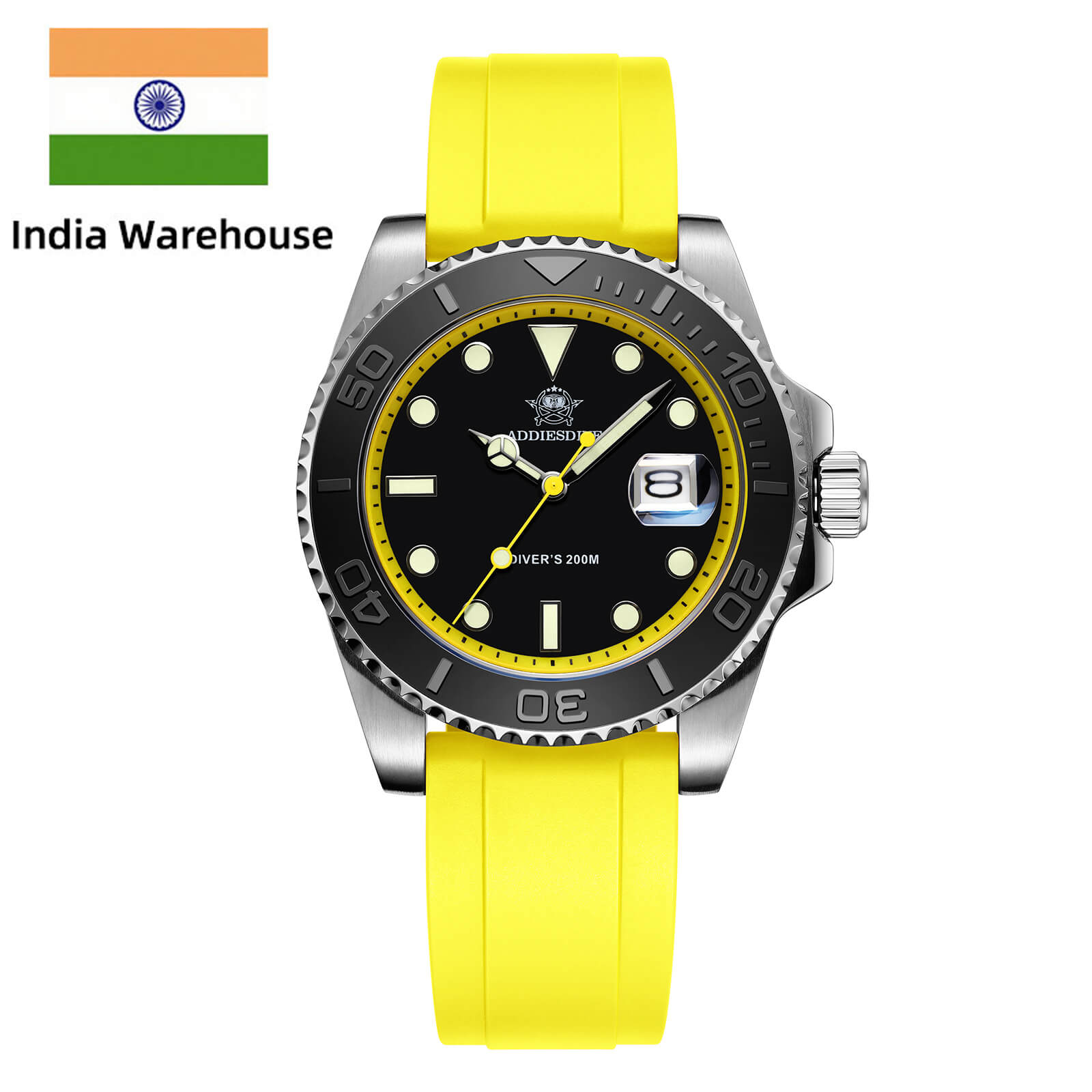 ★India Warehouse★ADDIESDIVE 41mm Sports Quartz Watch Waterproof 200M (AD2040)