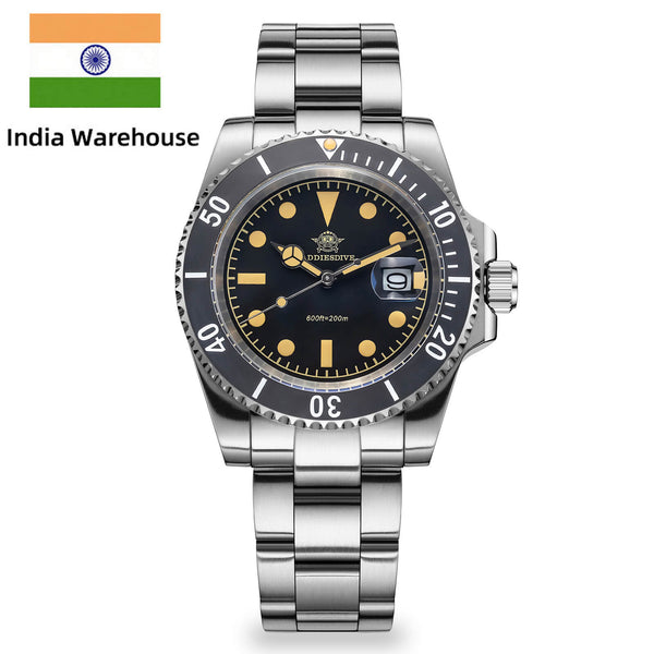 ★India Warehouse★ADDIESDIVE Retro Sub Quartz Watch AD2054
