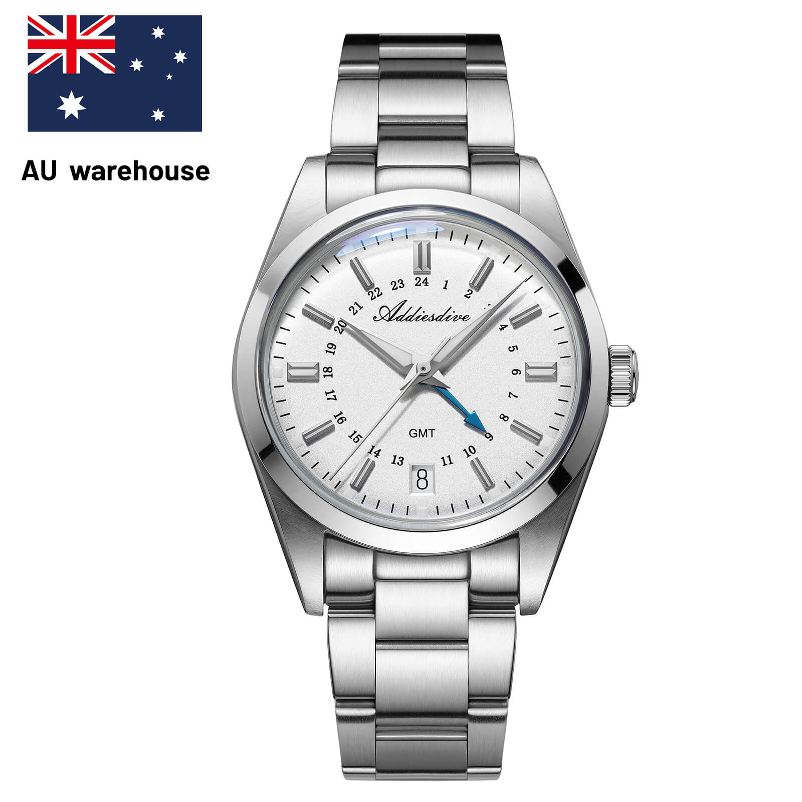 AU Warehouse -ADDIESDIVE Elegance Collection GMT Quartz Watch AD2065
