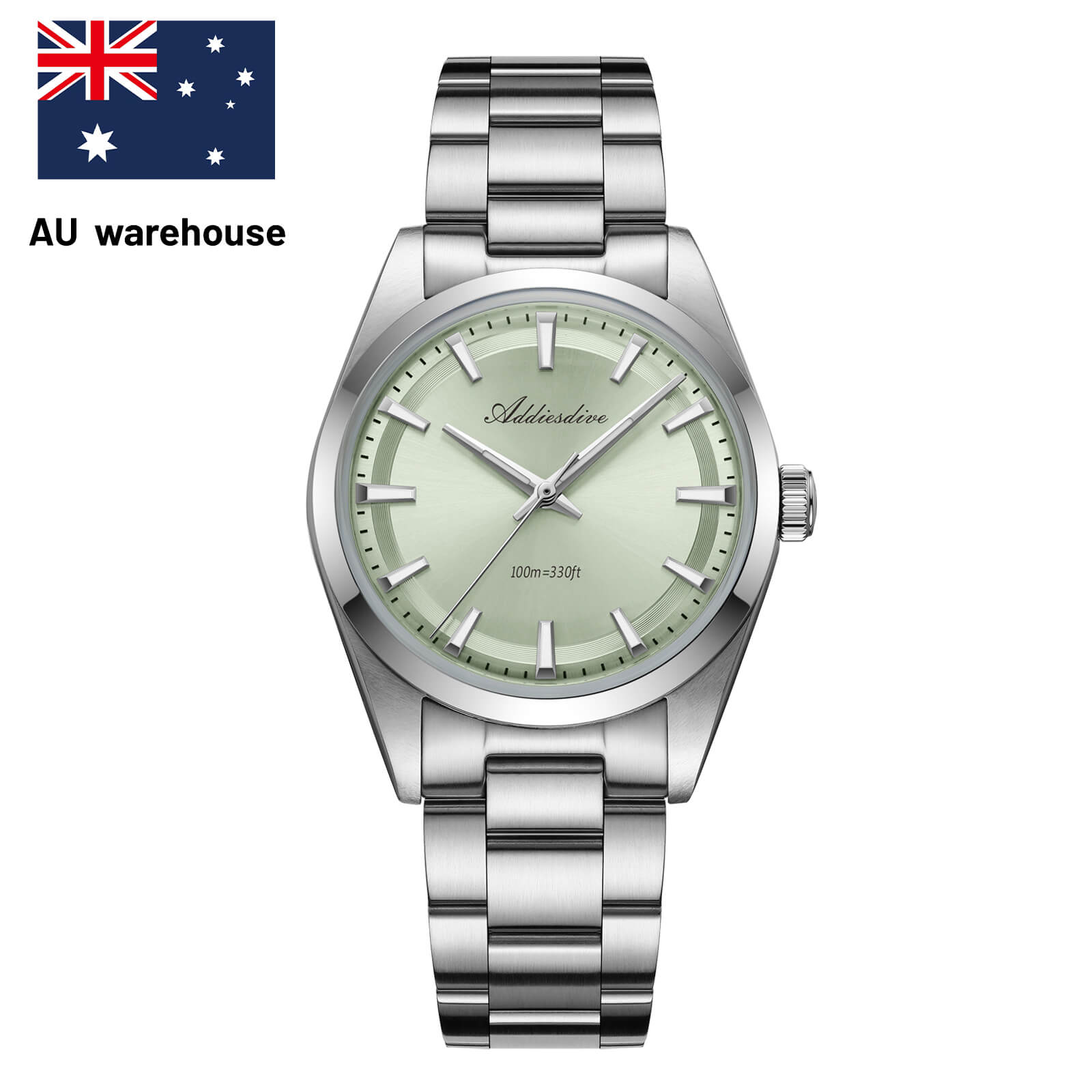 AU Warehouse -ADDIESDIVE 36mm Luxury VH31 Quartz Watch AD2066