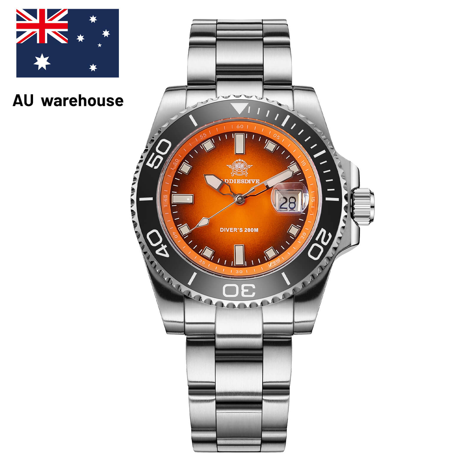 AU Warehouse -ADDIESDIVE 41mm Quartz Dive Watch AD2089