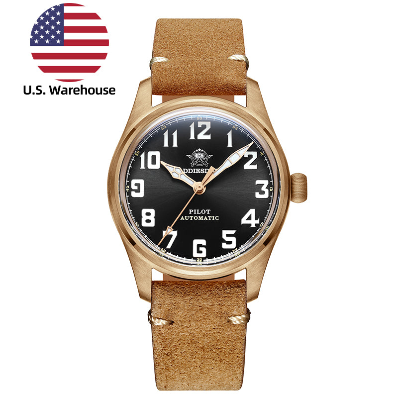 U.S. Warehouse -ADDIESDIVE® 39mm Bronze Men Watch（AD2114）