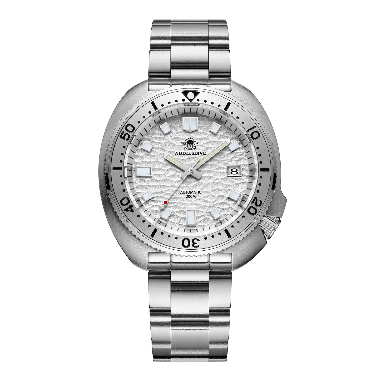 U.S. Warehouse -ADDIESDIVE®Turtle White Automatic Dive Watch 1970 Captain Willard Homage ( AD2117)