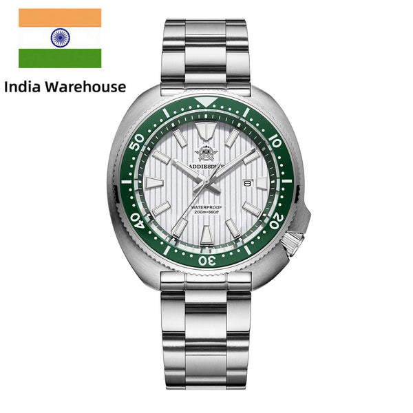 ★India Warehouse★Addiesdive Turtle Quartz Diver Men Watch AD2507