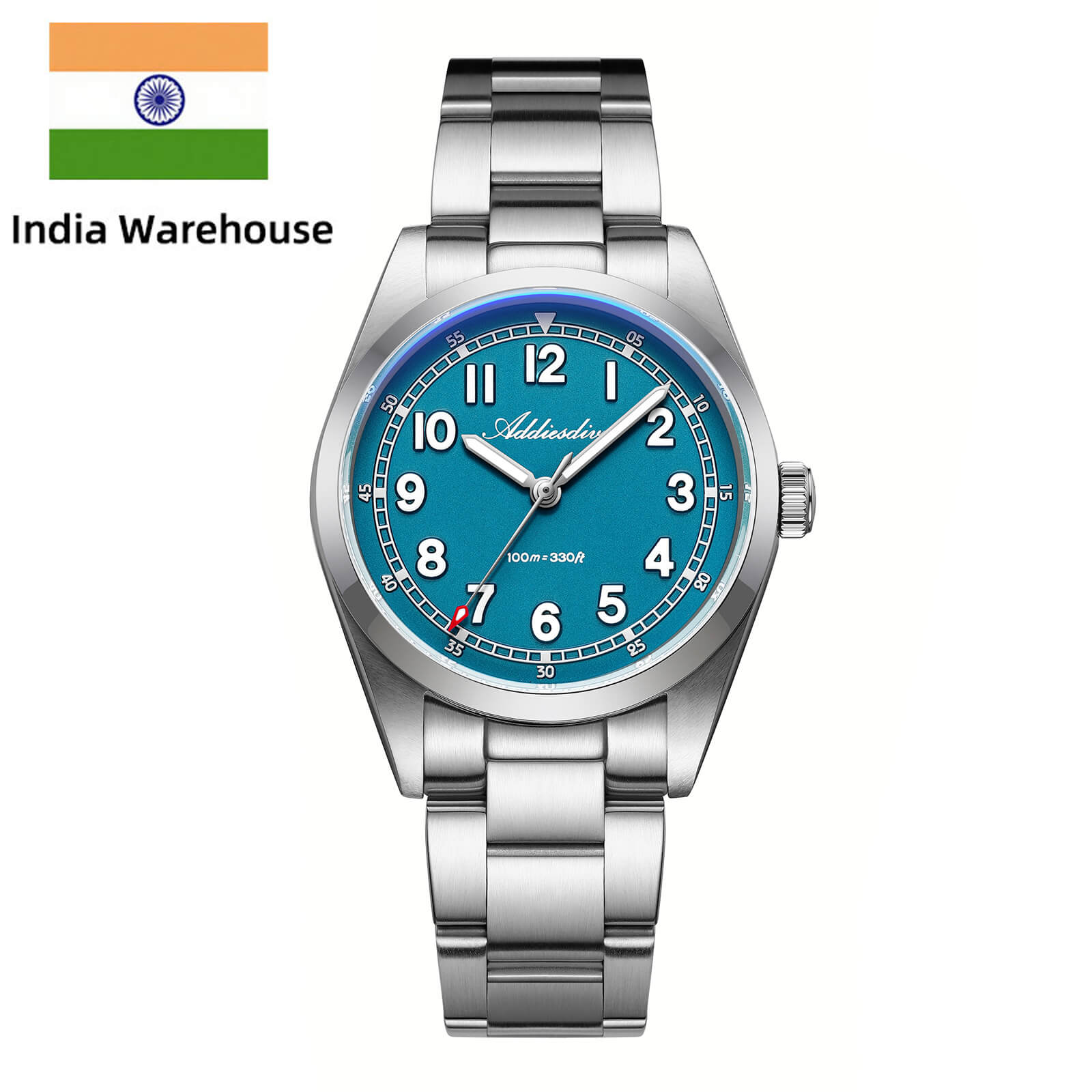 ★India Warehouse★ADDIESDIVE 36mm Super 2035 Movement Quartz Watch AD2521