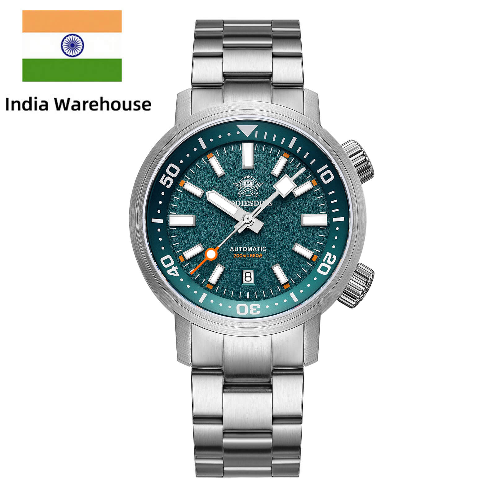 ★India Warehouse★Addiesdive Diver’s Automatic Watch with Internal Rotating Bezel AD2541
