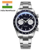★India Warehouse★ADDIESDIVE 40mm Blue Goldstone Dial VK64 Chronograph Watch AD2558