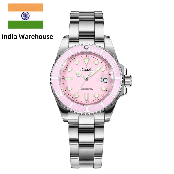 ★India Warehouse★Addies Luxury Stainless Steel Quartz Watch AW25902