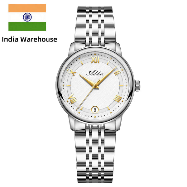 ★India Warehouse★Addies 31mm Women’s Luxury Stainless Steel Quartz Watch AW25904