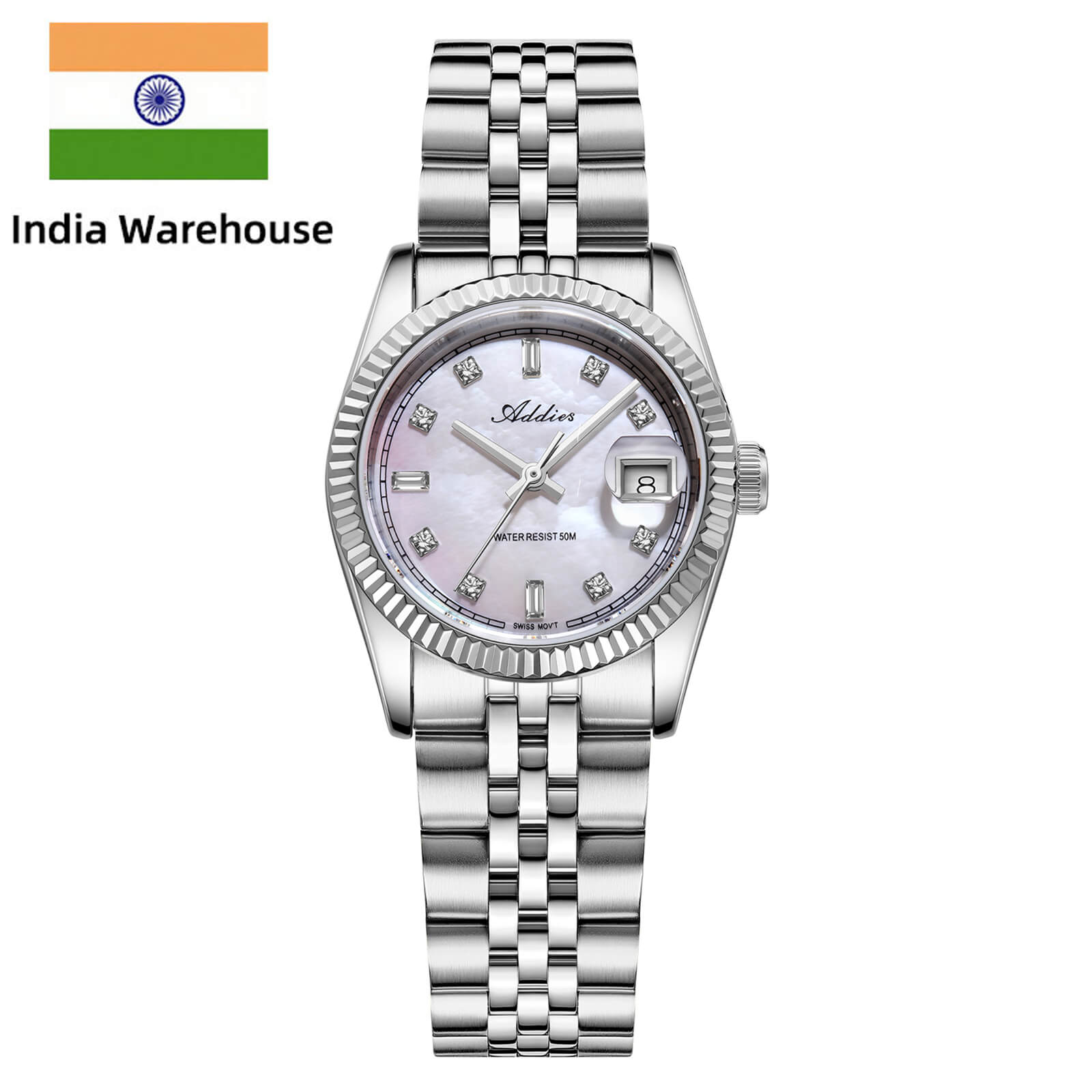 ★India Warehouse★Addies 28mm Women’s Mop Luxury Quartz Watch AW25905