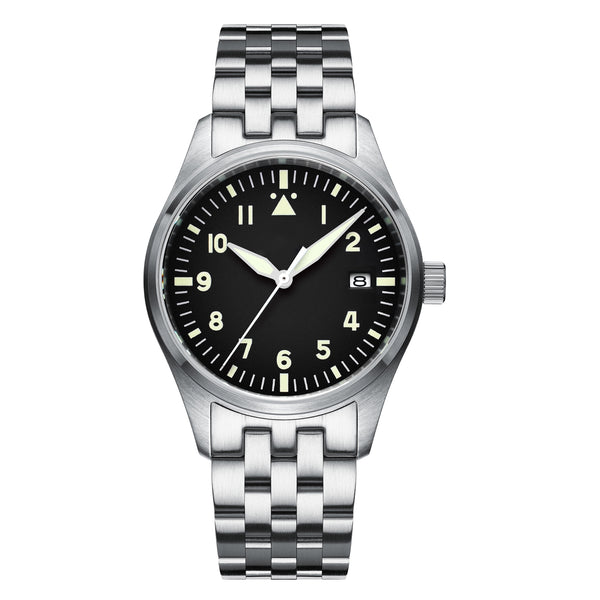 <Sterile Version>ADDIESDIVE® Black Dail Elegant Men Automatic Watch Diver 200M （H2）