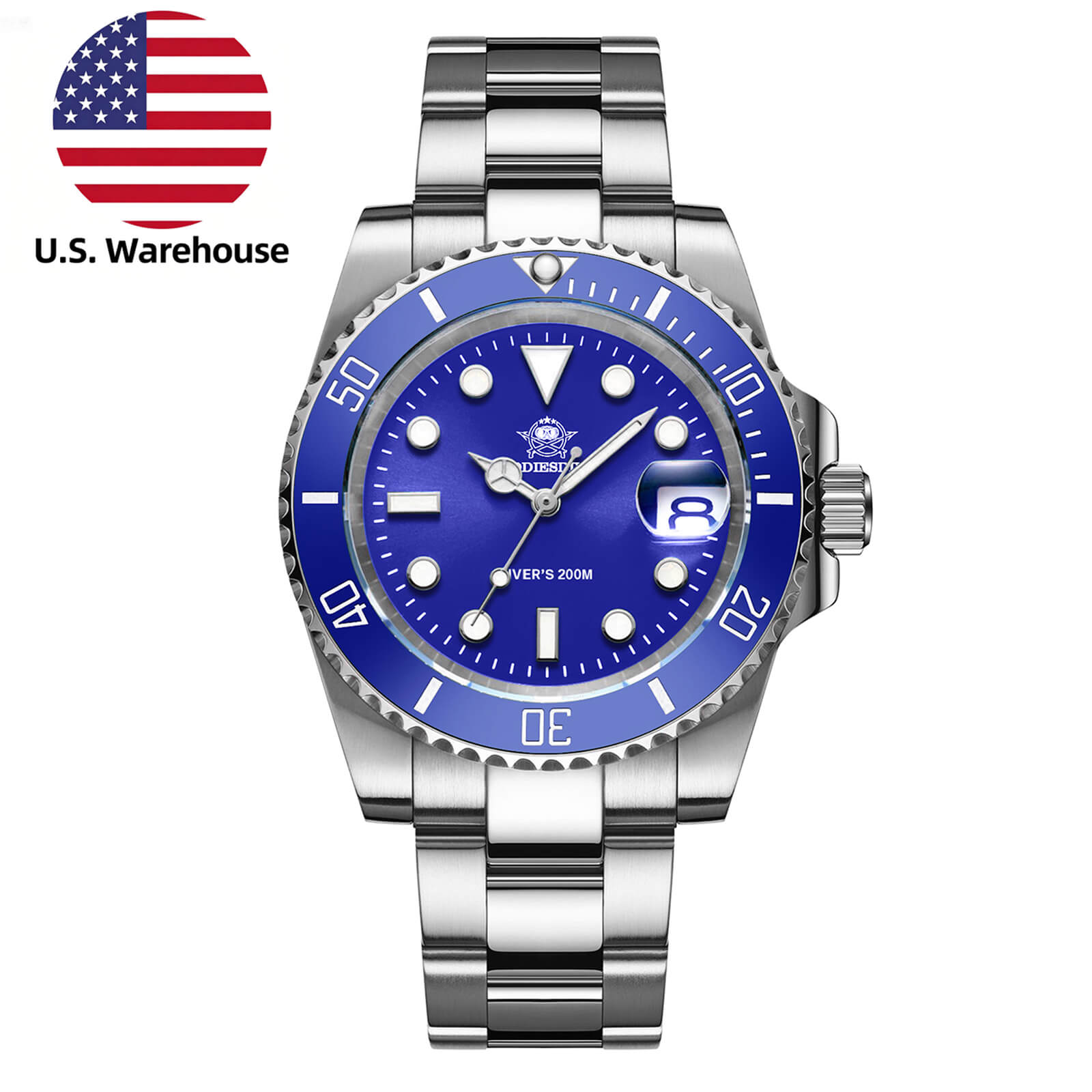 U.S. Warehouse -ADDIESDIVE Men's Automatic Diving Watch Diver's 200M NH35A (H3AC)