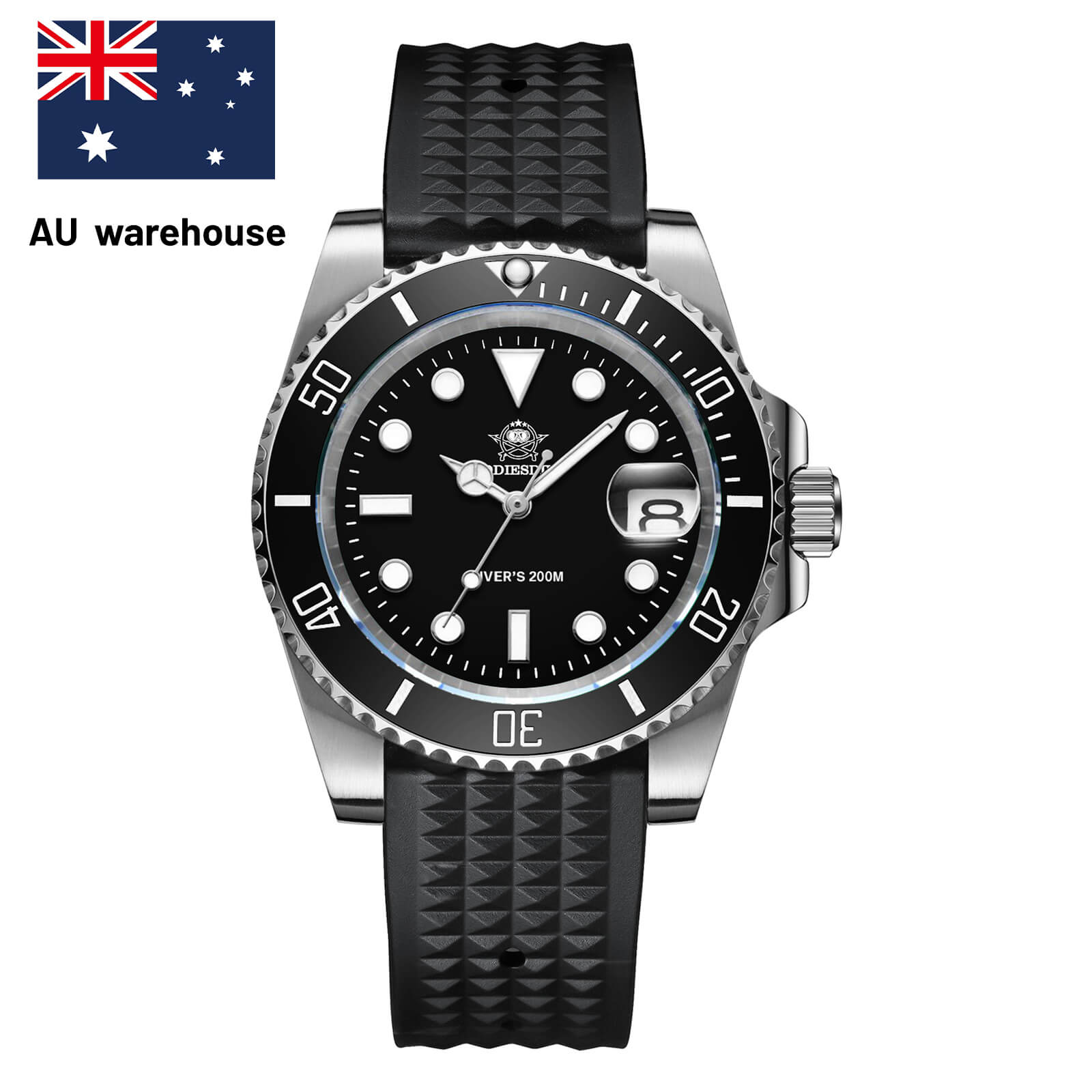 AU Warehouse -ADDIESDIVE Sub Quartz Watch Diver's 200M （H3QZ）
