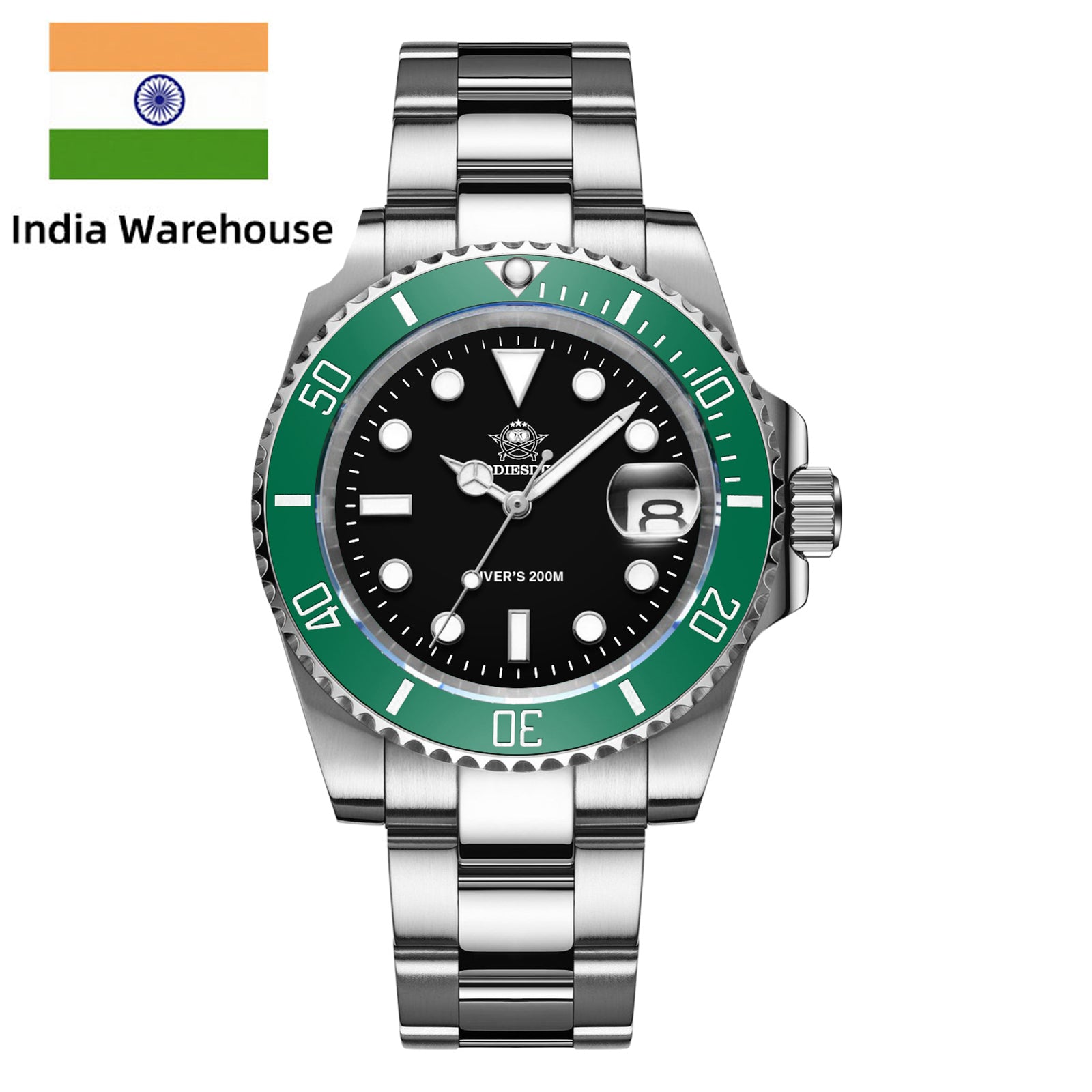 ★India Warehouse★ADDIESDIVE Sub Quartz Watch Diver's 200M （H3QZ）
