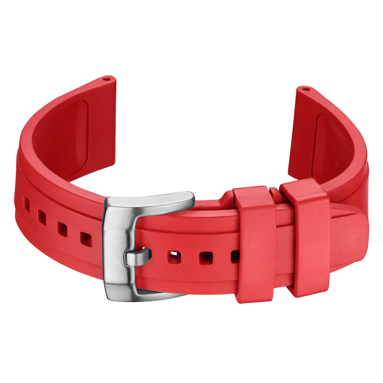 Generic Silicone Watch Strap For Men Dive Watches Quick Release Rubber Band，22mm