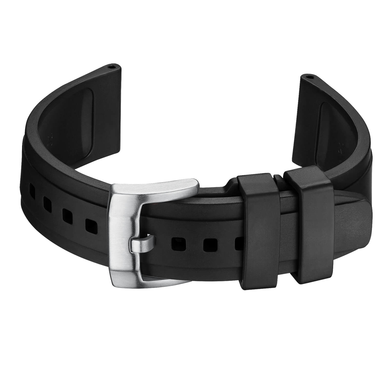 Generic Silicone Watch Strap For Men Dive Watches Quick Release Rubber Band，22mm