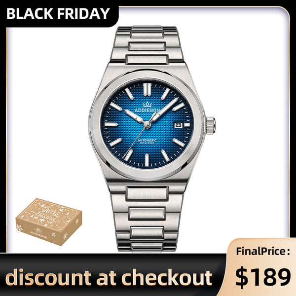 ★Black Friday★AddiesKIN K004 "Waffle Elegance" Automatic 9015 Men’s Watch