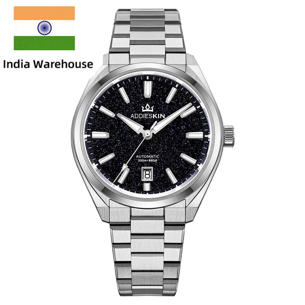 ★India Warehouse★AddiesKIN 40mm Natural Stone Dial Miyota 9015 Luxury Automatic Watch K010