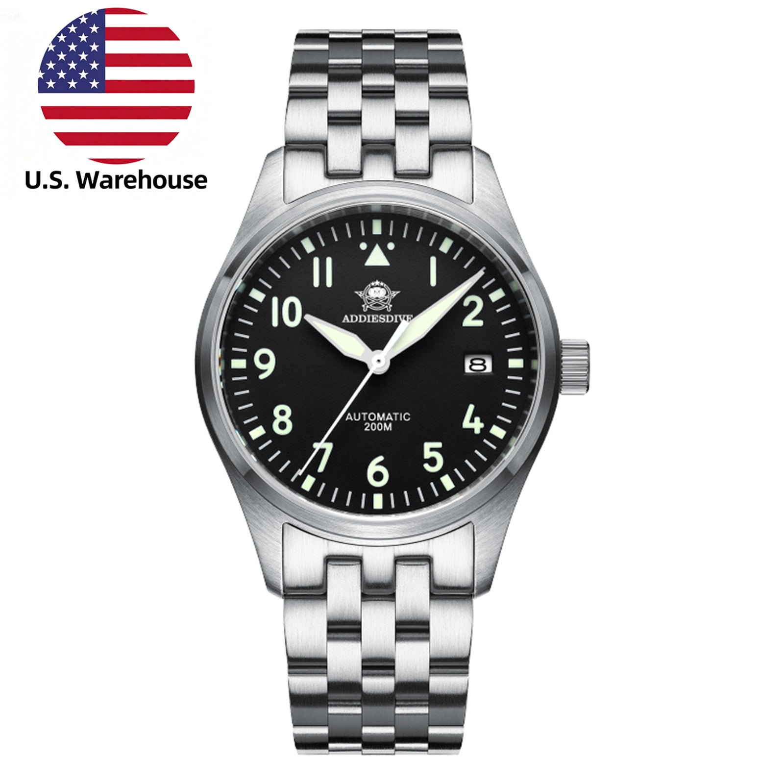 U.S. Warehouse-ADDIESDIVE®39mm Men's Elegant Automatic Watch NH35A Movement (MY-H2)