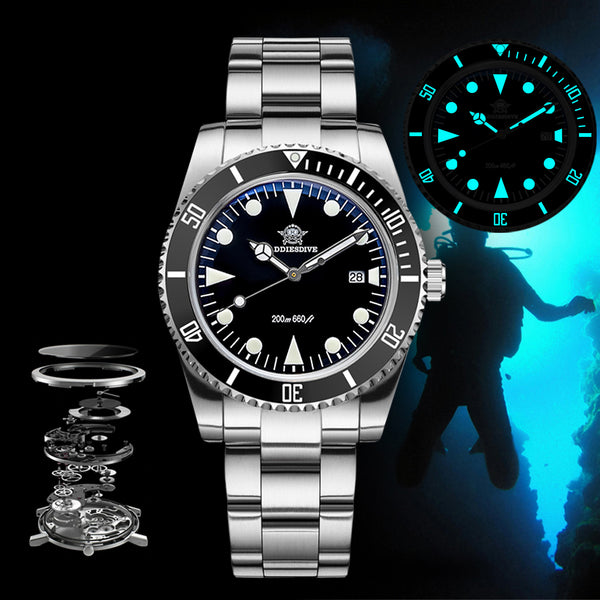 U.S. Warehouse -ADDIESDIVE 39mm Quartz Watch with Bi-directional Rotating Bezel AD2068