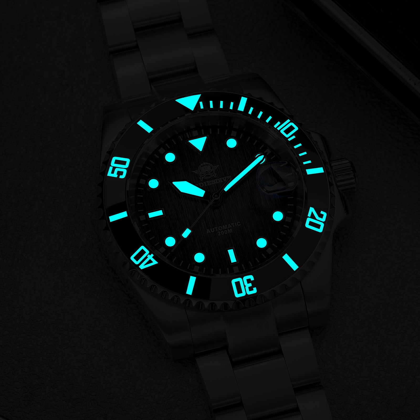 U.S. Warehouse -ADDIESDIVE Stainless Steel Sub Dive Watch AD2078