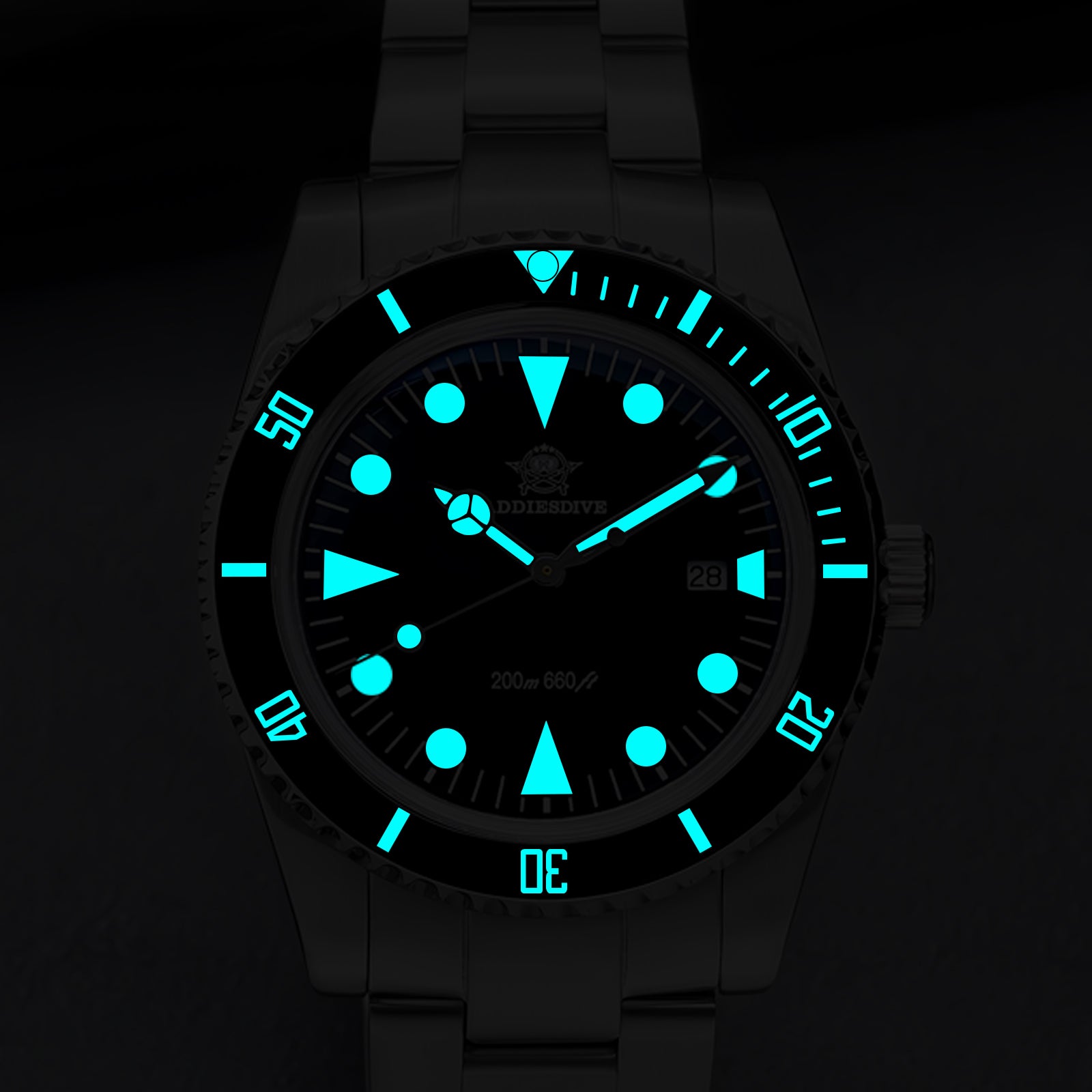 U.S. Warehouse -ADDIESDIVE 39mm Quartz Watch with Bi-directional Rotating Bezel AD2068