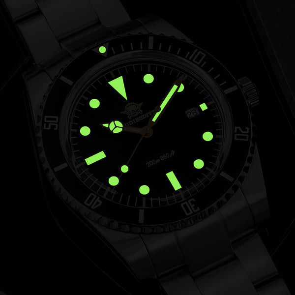 【セール】ADDIESDIVE　ブラックセラミック　ヨット　ダイバー ADDIESDIVE 39mm Quartz Watch with Bi-directional Rotating