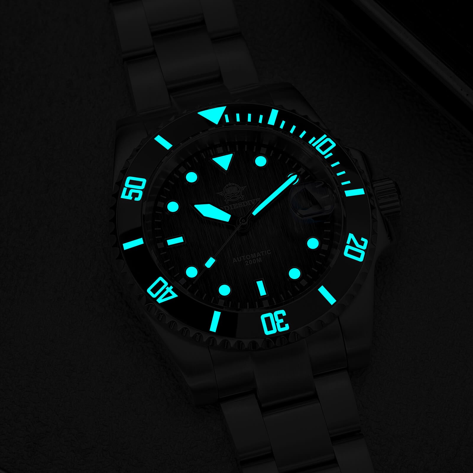 ★India Warehouse★ADDIESDIVE Stainless Steel Sub Dive Watch AD2536