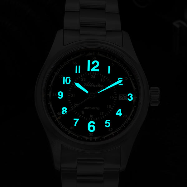 U.S. Warehouse -ADDIESDIVE 39mm Sapphire Crystal Automatic Watch Field Watch AD2074