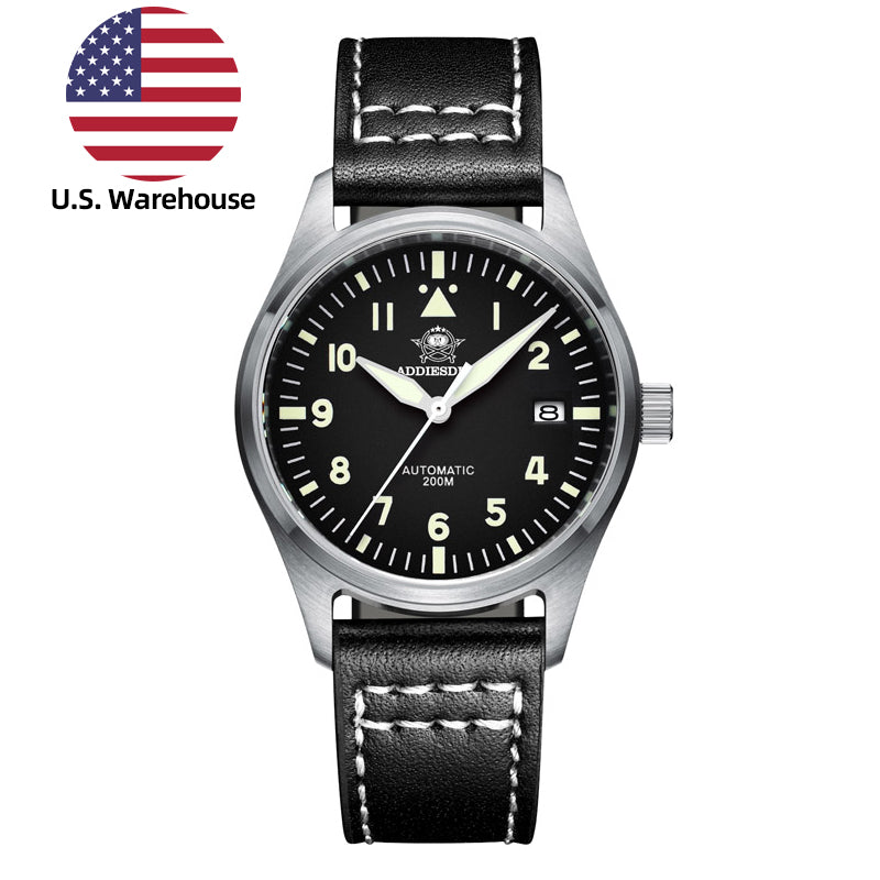 Men's Pilot Automatic Watch Diver 200M Luminescent NH35A