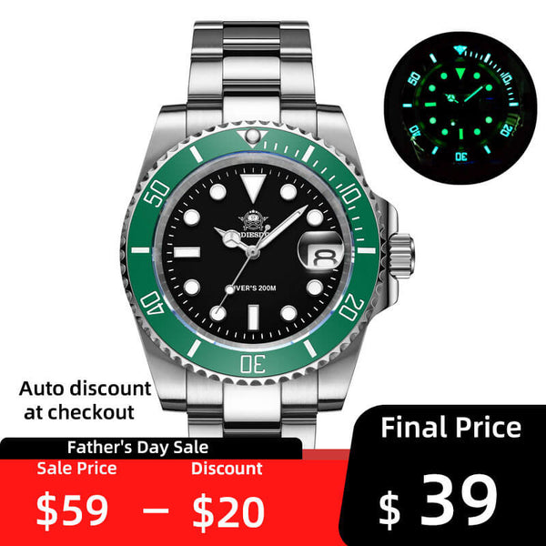 ★Father's Day★ADDIESDIVE Sub Quartz Watch Diver's 200M （H3QZ）