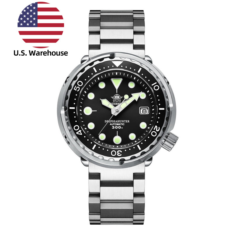 U.S. Warehouse -ADDIESDIVE® Tuna 300M Automatic Diver Watch Tuna Diver  ( MY-H5)