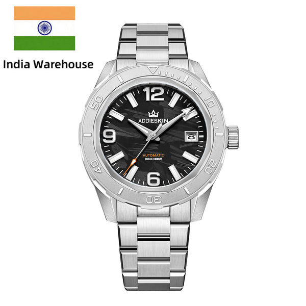 ★India Warehouse★AddiesKIN K007 “Carbon Luxe” Automatic 9015 Men’s Watch