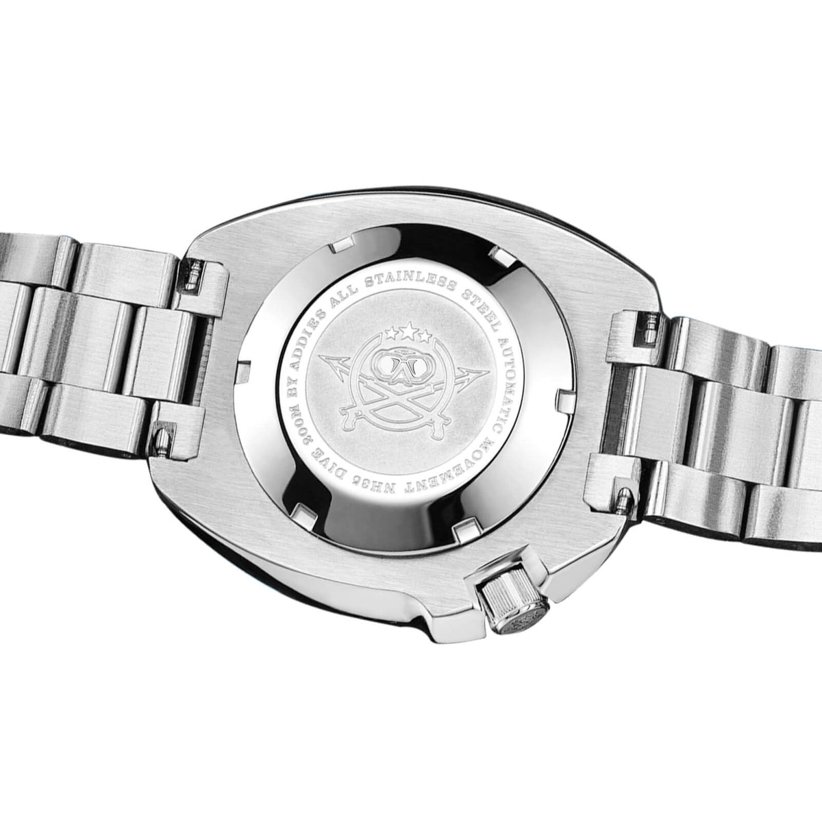 ADDIESIVE Diving Watch Synthetic Sapphire Crystal Luminous Dial 200M H