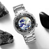 addiesdive automatic watch with steel strap