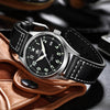 U.S. Warehouse -ADDIESDIVE®39mm Leather Men's Elegant Automatic Watch Diver 200M (MY-H2)