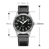 U.S. Warehouse -ADDIESDIVE®39mm Leather Men's Elegant Automatic Watch Diver 200M (MY-H2)