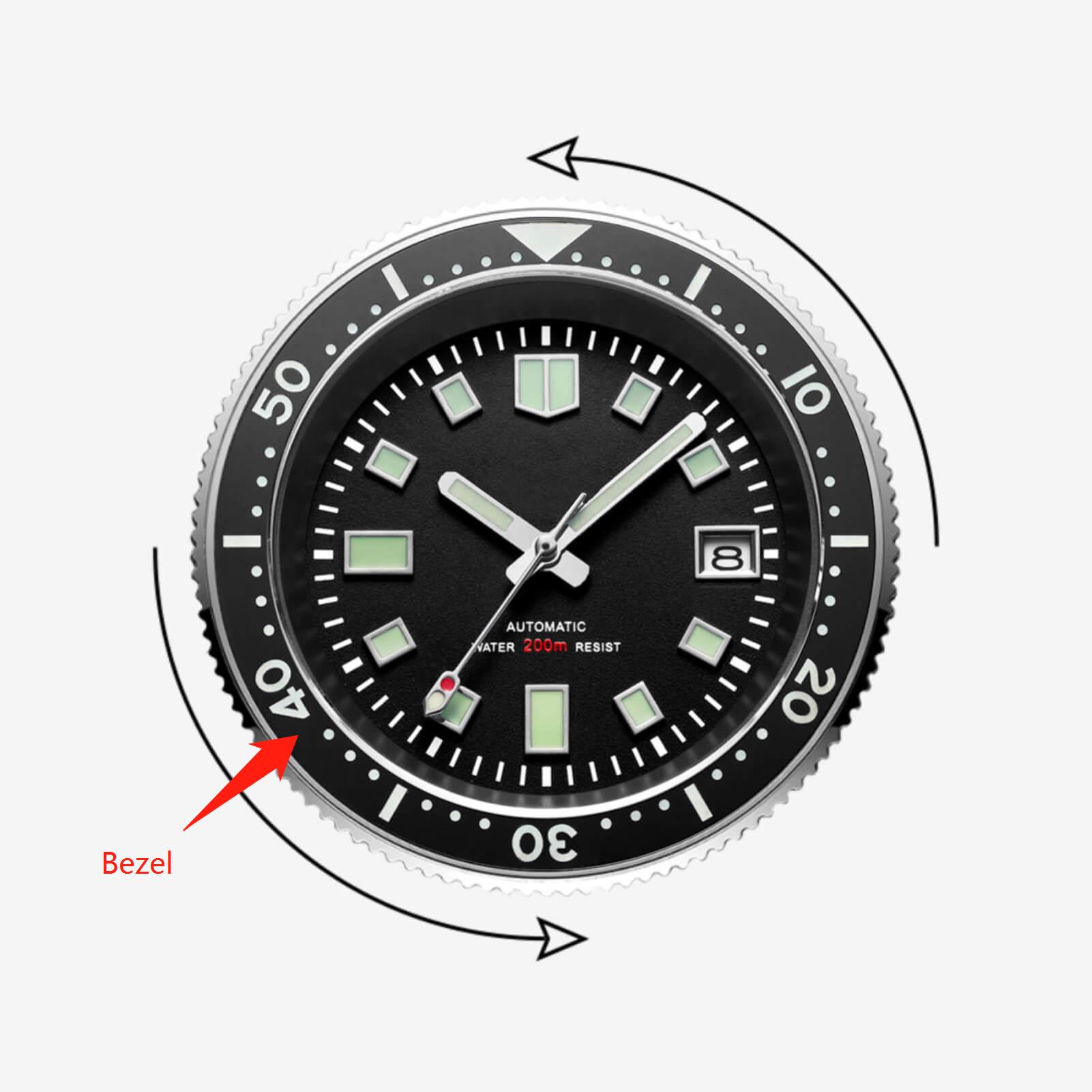 The Ceramic Bezel of ADDIESDIVE H8